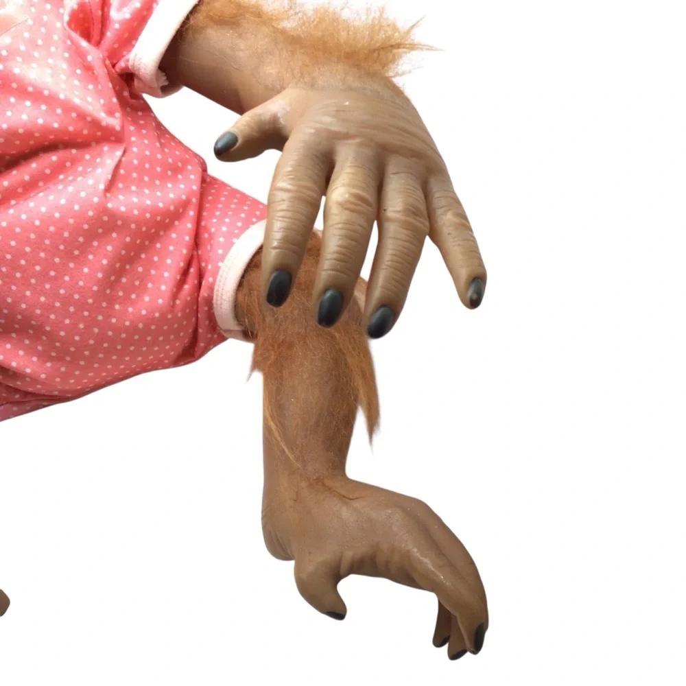 Ashton-Drake Annabelle’s Hugs 22” Lifelike Monkey Doll RealTouch Vinyl - Picture 12 of 13
